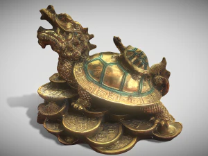 Feng Shui Dragon Turtle 2 3D Model