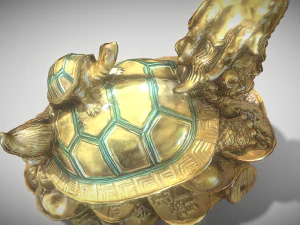 Feng Shui Dragon Turtle 2 3D Model