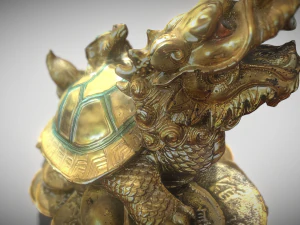 Feng Shui Dragon Turtle 2 3D Model