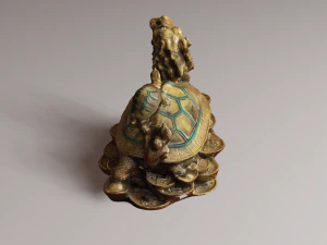 Feng Shui Dragon Turtle 2 3D Model