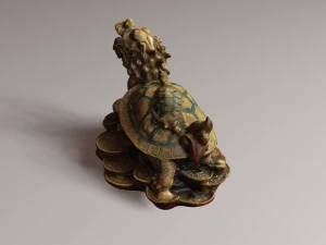 Feng Shui Dragon Turtle 2 3D Model