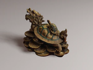 Feng Shui Dragon Turtle 2 3D Model