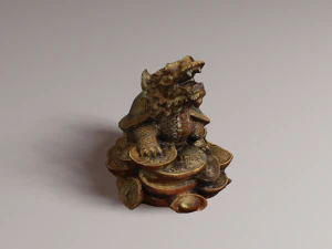 Feng Shui Dragon Turtle 2 3D Model