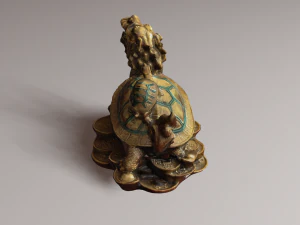 Feng Shui Dragon Turtle 2 3D Model