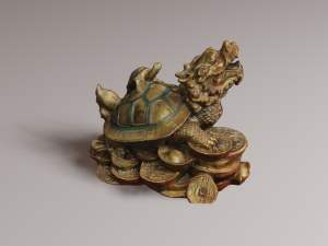 Feng Shui Dragon Turtle 2 3D 模型