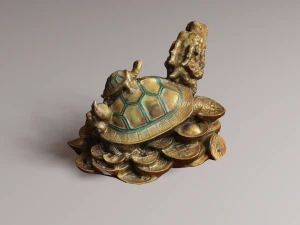 Feng Shui Dragon Turtle 2 3D Model