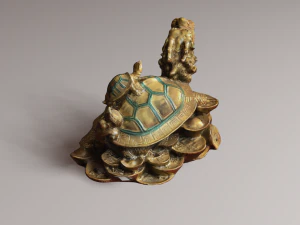 Feng Shui Dragon Turtle 2 3D Model