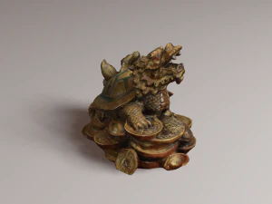 Feng Shui Dragon Turtle 2 3D Model