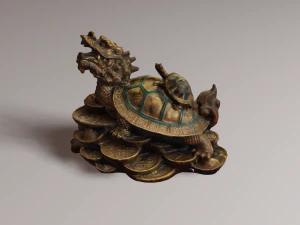 Feng Shui Dragon Turtle 2 3D Model