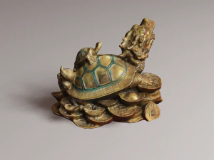 Feng Shui Dragon Turtle 2 3D Model