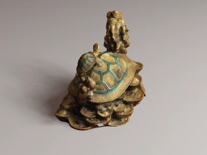 Feng Shui Dragon Turtle 2 3D Model