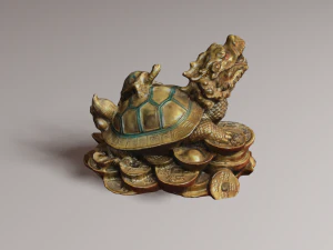 Feng Shui Dragon Turtle 2 3D Model