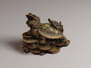 Feng Shui Dragon Turtle 2 3D Model
