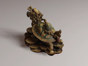 Feng Shui Dragon Turtle 2 3D Model