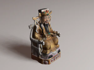 Chinese god 1 3D Model