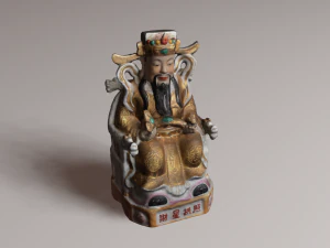 Chinese god 1 3D Model