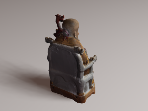 Chinese god 2 3D Model