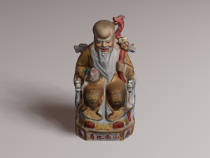 Chinese god 2 3D Model