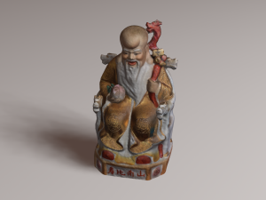 Chinese god 2 3D Model