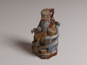 Chinese god 2 3D Model