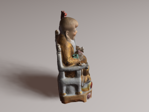 Chinese god 2 3D Model