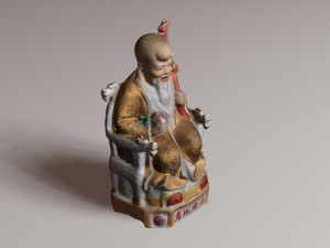 Chinese god 2 3D Model