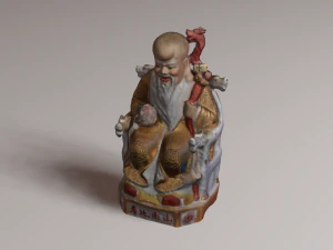 Chinese god 2 3D Model