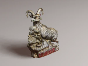 Chinese god 2 3D Model