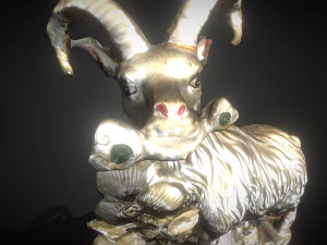 Chinese god 2 3D Model