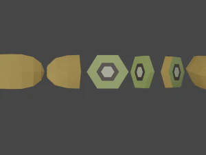 frutti basso poli Modello 3D