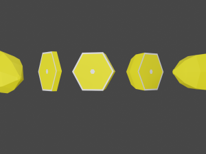 fruits low poly 3D मॉडल
