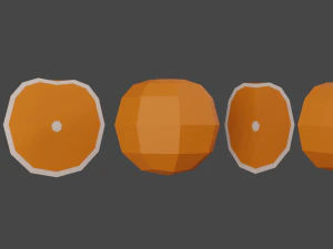 frutti basso poli Modello 3D