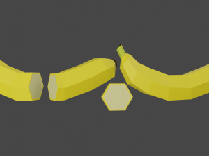 fruits low poly 3D मॉडल
