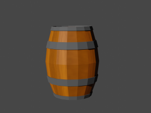wooden furniture low poly pack Modelo 3D