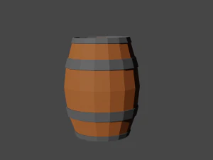 wooden furniture low poly pack 3D Model