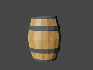 wooden furniture low poly pack Modelo 3D