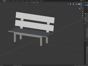 wooden furniture low poly pack Modelo 3D
