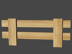 wooden furniture low poly pack Modelo 3D