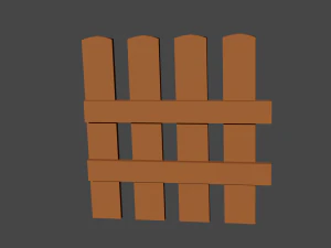 wooden furniture low poly pack 3D Model