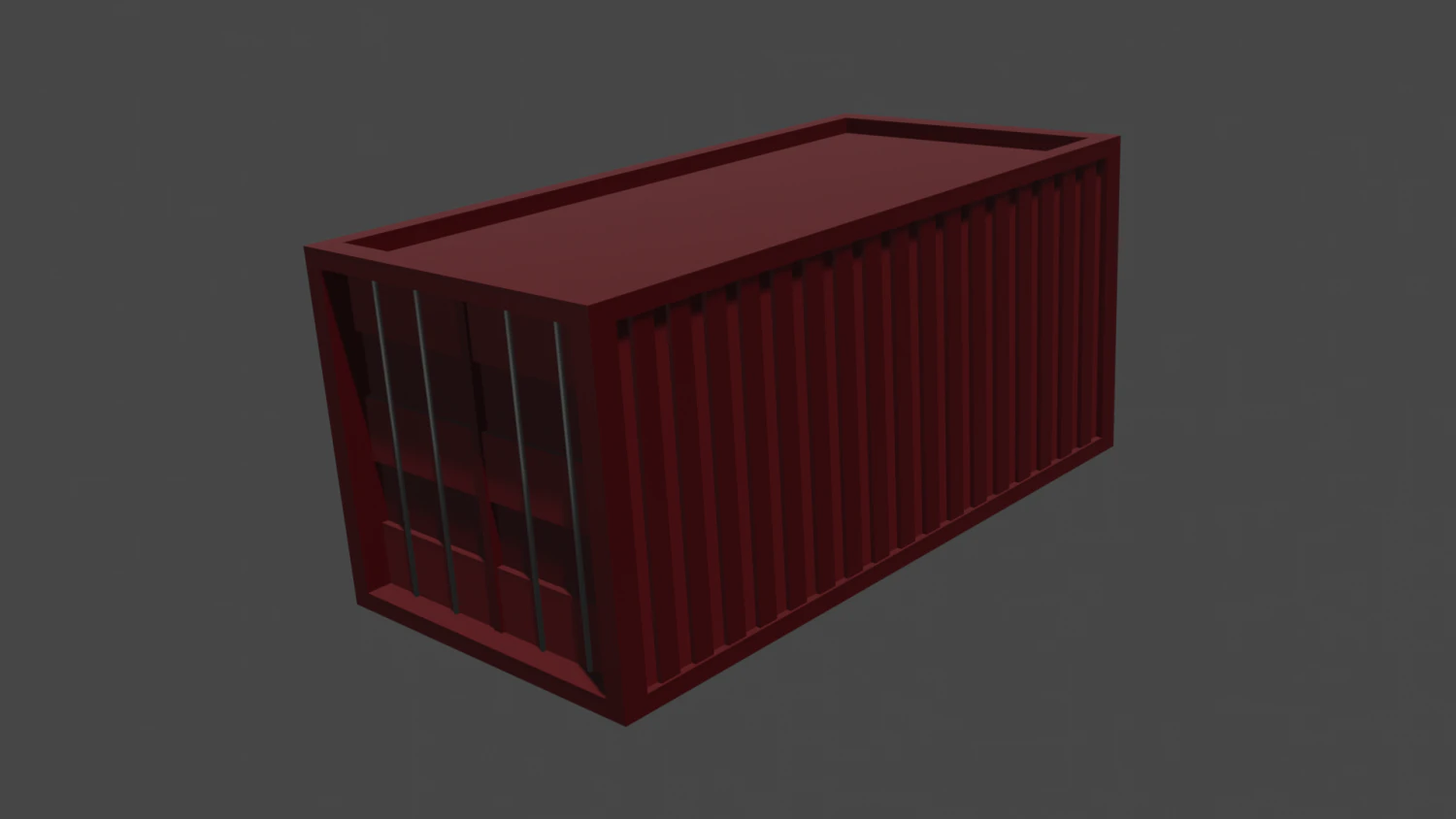 container 3D Model .c4d .max .obj .3ds .fbx .stl .blend 