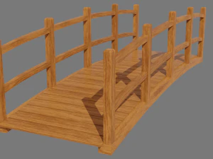 wooden bridge 3D Model