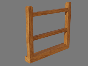 wooden bridge 3D मॉडल