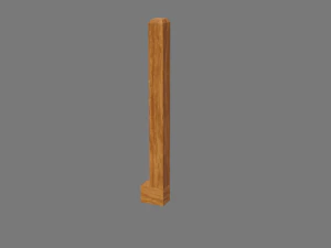 wooden bridge 3D Model