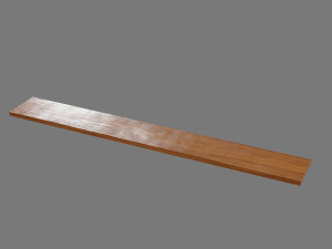 wooden bridge 3D मॉडल