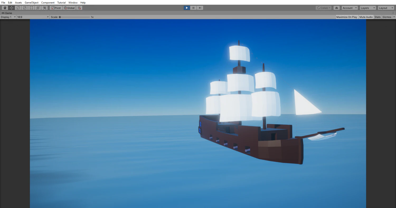 lowpoly ship 3D Model .c4d .max .obj .3ds .fbx .stl .blend 