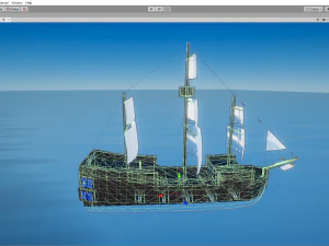 lowpoly ship 3D Model