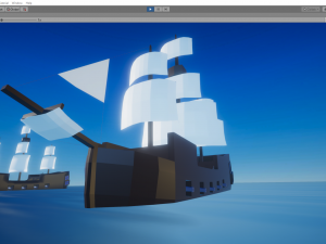 lowpoly ship Modello 3D