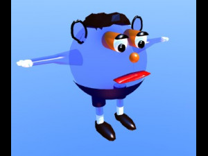 blue soap bubble Model 3D