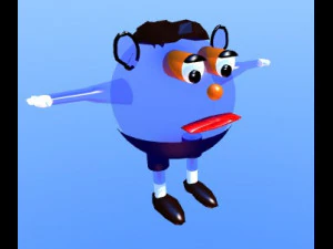 blue soap bubble 3D Model