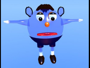 blue soap bubble Modello 3D